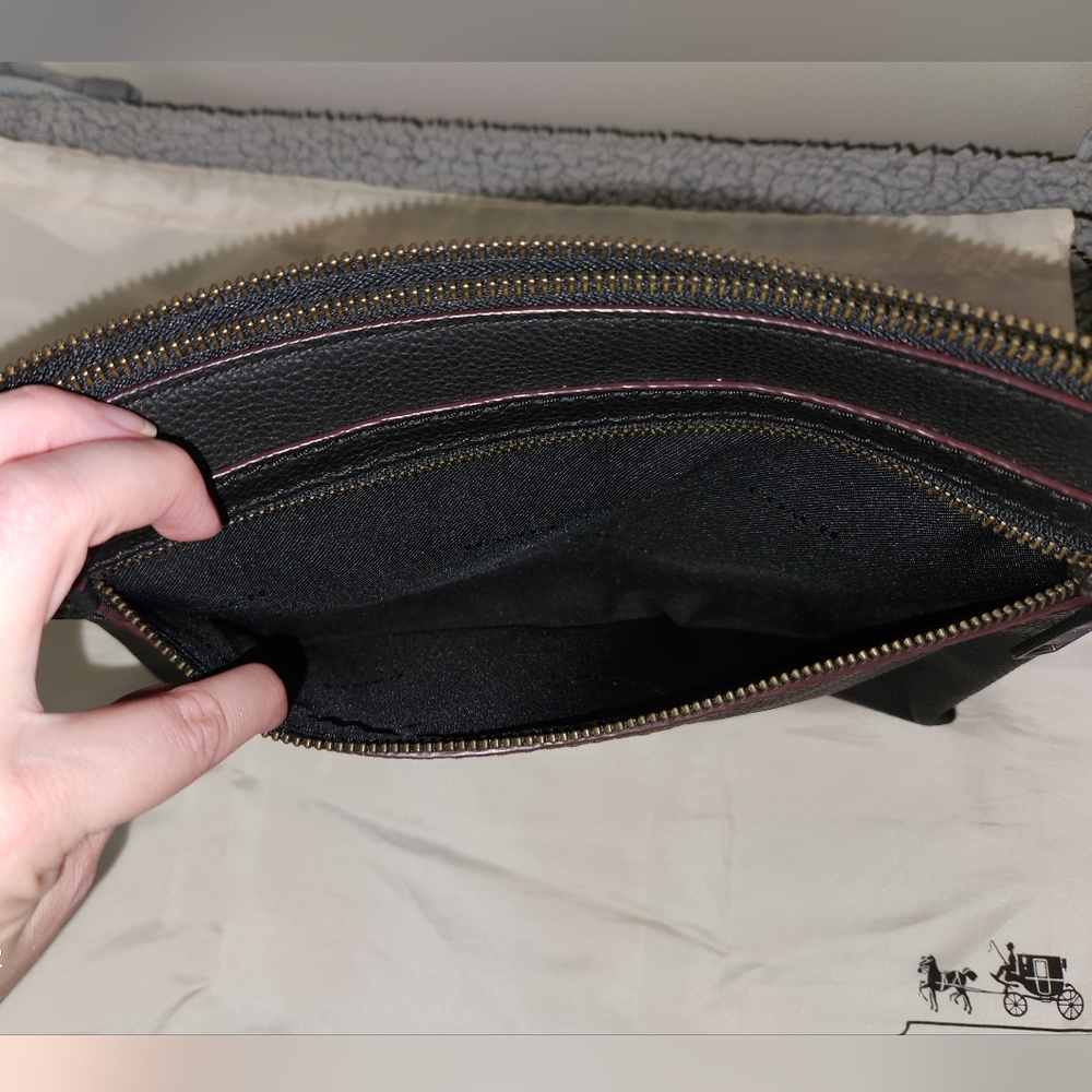 Coach Black Leather Clutch - Picture 2 of 7